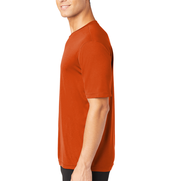 Sport Tek PosiCharge ® Competitor Tee, Deep Orange, Left Sleeve view