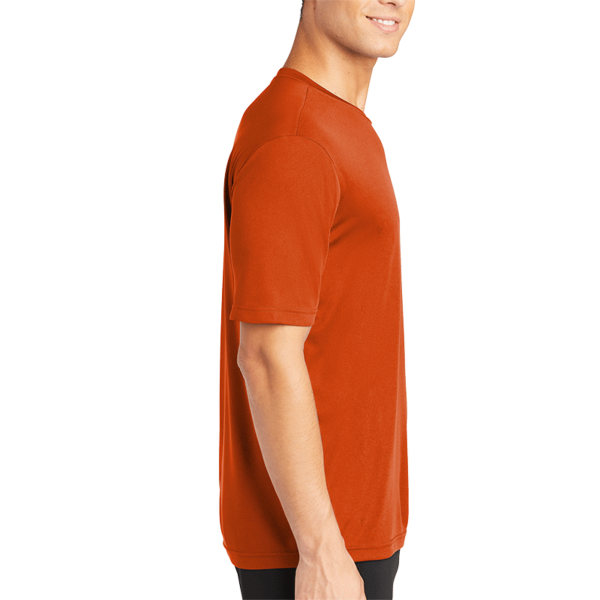 Sport Tek PosiCharge ® Competitor Tee, Deep Orange, Right Sleeve view