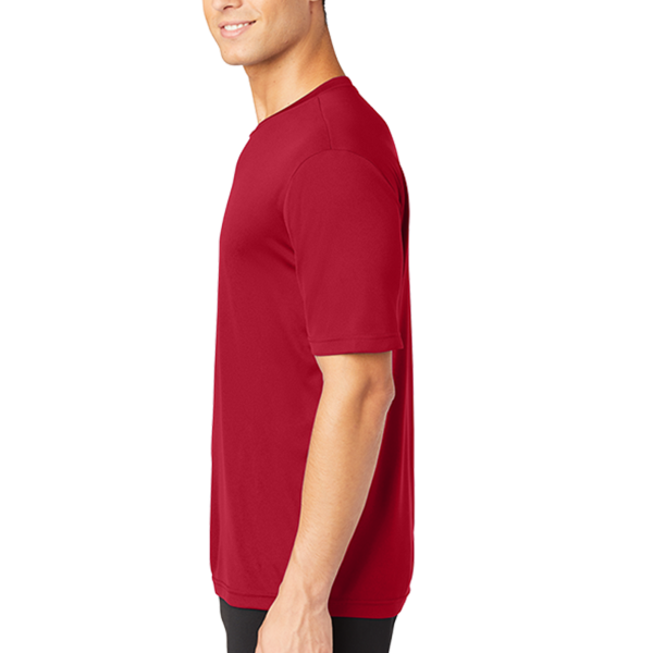 Sport Tek PosiCharge ® Competitor Tee, Deep Red, Left Sleeve view