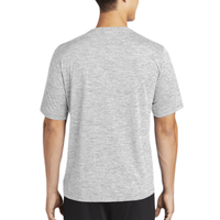 Sport Tek PosiCharge ® Electric Heather Tee, Silver Electric, Back view