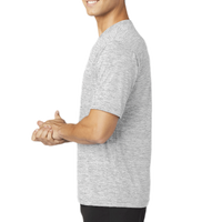 Sport Tek PosiCharge ® Electric Heather Tee, Silver Electric, Left Sleeve view