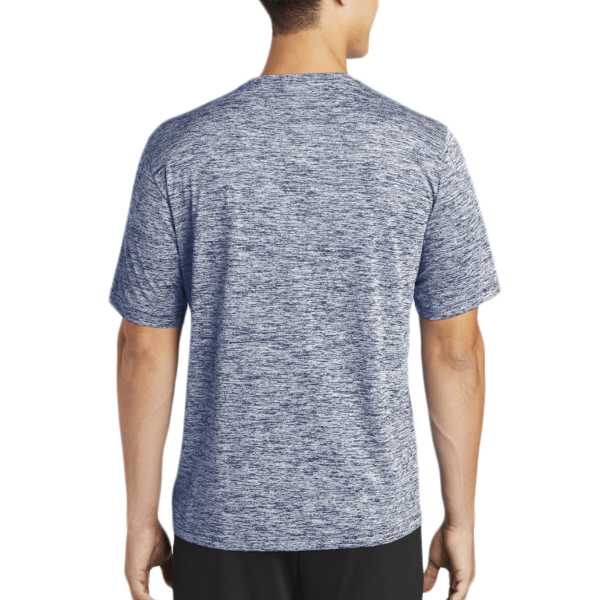 Sport Tek PosiCharge ® Electric Heather Tee, True Navy Electric, Back view