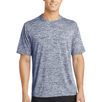 Sport Tek PosiCharge ® Electric Heather Tee, True Navy Electric, Front view