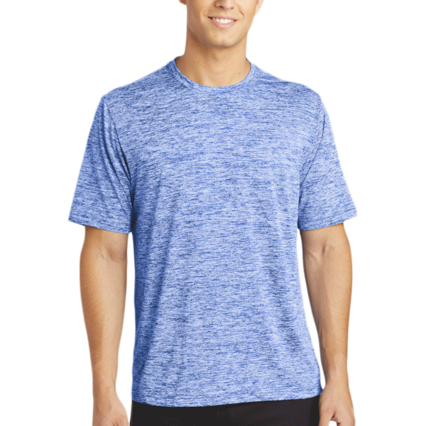 Sport Tek PosiCharge ® Electric Heather Tee, True Royal Electric, Front view