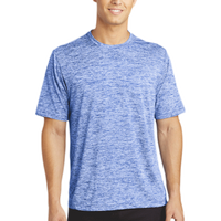 Sport Tek PosiCharge ® Electric Heather Tee, True Royal Electric, Front view