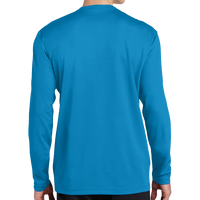 Sport Tek PosiCharge ® RacerMesh ® Long Sleeve Tee, Pond Blue, Back view