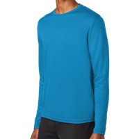 Sport Tek PosiCharge ® RacerMesh ® Long Sleeve Tee, Pond Blue, Left Sleeve view