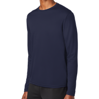 Sport Tek PosiCharge ® RacerMesh ® Long Sleeve Tee, True Navy, Left Sleeve view