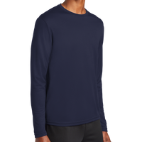 Sport Tek PosiCharge ® RacerMesh ® Long Sleeve Tee, True Navy, Right Sleeve view