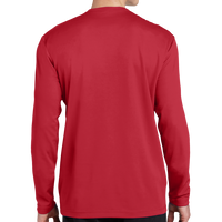 Sport Tek PosiCharge ® RacerMesh ® Long Sleeve Tee, True Red, Back view