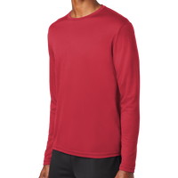 Sport Tek PosiCharge ® RacerMesh ® Long Sleeve Tee, True Red, Left Sleeve view