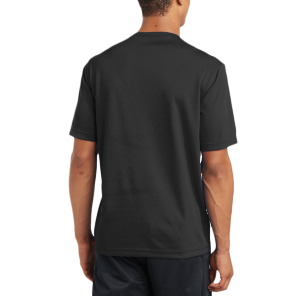 Sport Tek PosiCharge ® RacerMesh ® Tee, Black, Back view