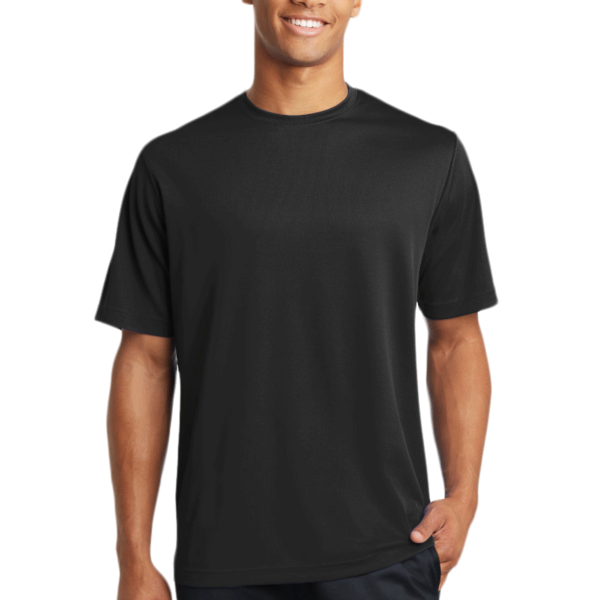 Sport Tek PosiCharge ® RacerMesh ® Tee, Black, Front view