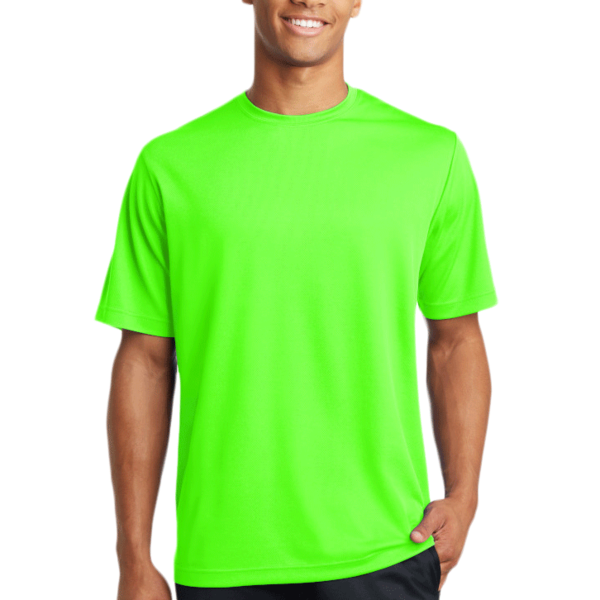 Sport Tek PosiCharge ® RacerMesh ® Tee, Neon Green, Front view