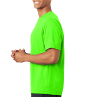 Sport Tek PosiCharge ® RacerMesh ® Tee, Neon Green, Left Sleeve view