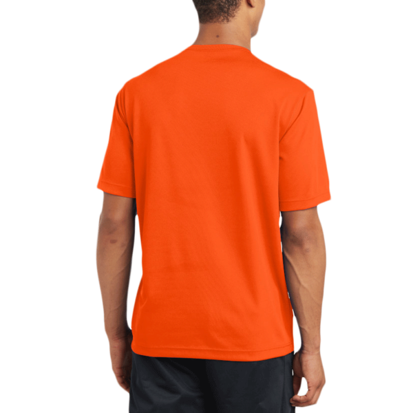 Sport Tek PosiCharge ® RacerMesh ® Tee, Neon Orange, Back view