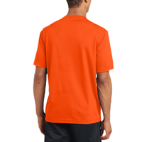 Sport Tek PosiCharge ® RacerMesh ® Tee, Neon Orange, Back view