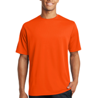 Sport Tek PosiCharge ® RacerMesh ® Tee, Neon Orange, Front view