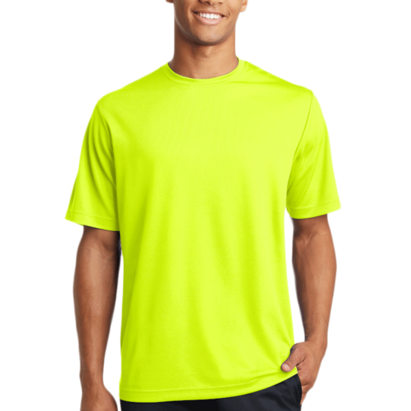 Sport Tek PosiCharge ® RacerMesh ® Tee, Neon Yellow, Front view