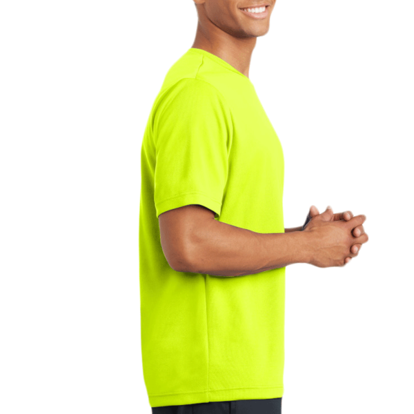 Sport Tek PosiCharge ® RacerMesh ® Tee, Neon Yellow, Right Sleeve view
