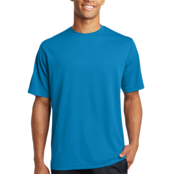 Sport Tek PosiCharge ® RacerMesh ® Tee, Pond Blue, Front view