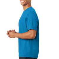 Sport Tek PosiCharge ® RacerMesh ® Tee, Pond Blue, Left Sleeve view