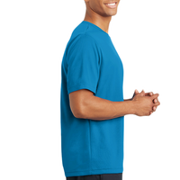 Sport Tek PosiCharge ® RacerMesh ® Tee, Pond Blue, Right Sleeve view