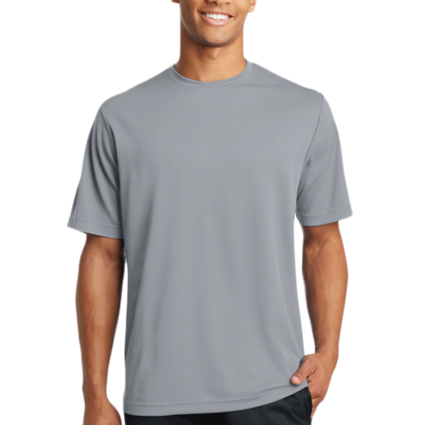 Sport Tek PosiCharge ® RacerMesh ® Tee, Silver, Front view
