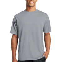 Sport Tek PosiCharge ® RacerMesh ® Tee, Silver, Front view