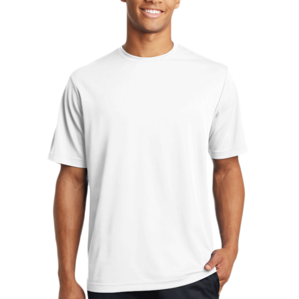 Sport Tek PosiCharge ® RacerMesh ® Tee, White, Front view
