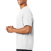 Sport Tek PosiCharge ® RacerMesh ® Tee, White, Left Sleeve view