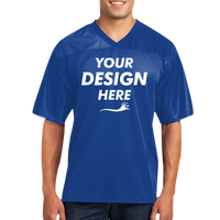 Sport Tek PosiCharge ® Replica Jersey, True Royal, Front view, Mockup