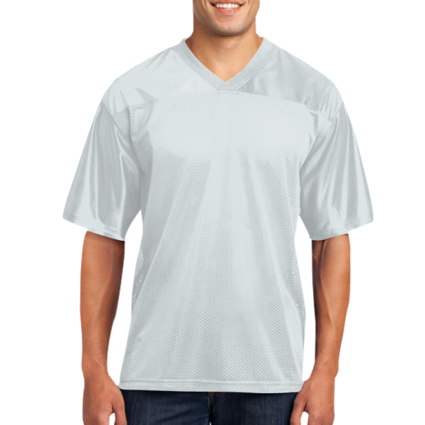 Sport Tek PosiCharge ® Replica Jersey, White, Front view