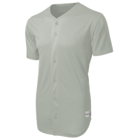 Sport Tek PosiCharge ® Tough Mesh Full Button Jersey, Silver, Front view