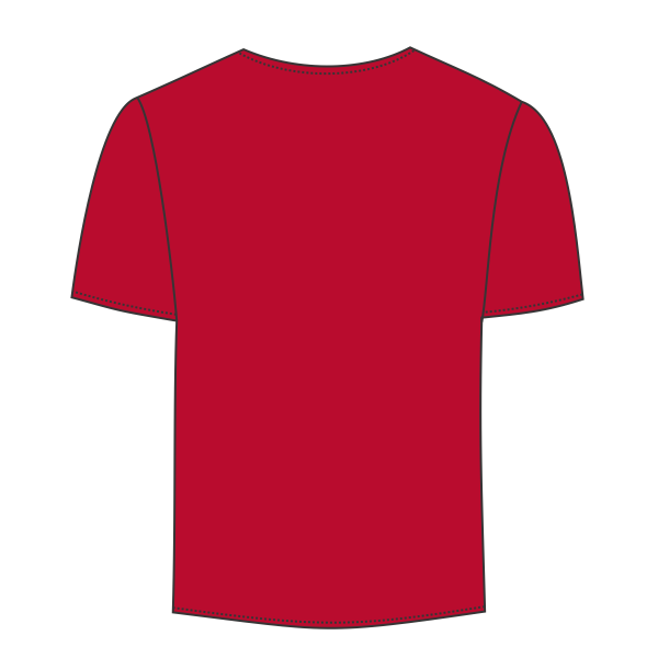 Sport Tek PosiCharge ® Tough Mesh Full Button Jersey, True Red, Back view