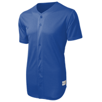 Sport Tek PosiCharge ® Tough Mesh Full Button Jersey, True Royal, Front view