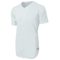 Sport Tek PosiCharge ® Tough Mesh Full Button Jersey, White, Front view