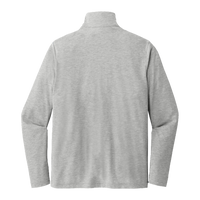 Sport Tek PosiCharge ® Tri Blend Wicking 1/4 Zip Pullover, Light Grey Heather, Back view