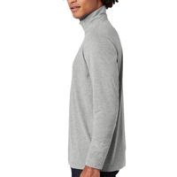 Sport Tek PosiCharge ® Tri Blend Wicking 1/4 Zip Pullover, Light Grey Heather, Left Sleeve view