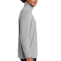Sport Tek PosiCharge ® Tri Blend Wicking 1/4 Zip Pullover, Light Grey Heather, Right Sleeve view