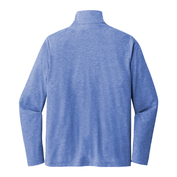 Sport Tek PosiCharge ® Tri Blend Wicking 1/4 Zip Pullover, True Royal Heather, Back view