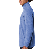 Sport Tek PosiCharge ® Tri Blend Wicking 1/4 Zip Pullover, True Royal Heather, Left Sleeve view