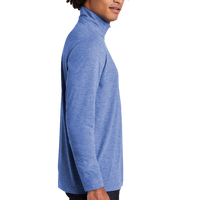 Sport Tek PosiCharge ® Tri Blend Wicking 1/4 Zip Pullover, True Royal Heather, Right Sleeve view