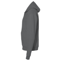 Sport Tek PosiCharge ® Tri Blend Wicking Fleece Full Zip Hooded Jacket, Dark Grey Heather, Left Sleeve view
