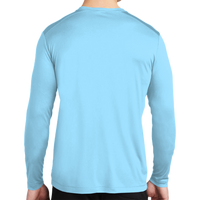 Sport Tek Posi UV ® Pro Long Sleeve Tee, Light Blue, Back view