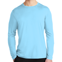 Sport Tek Posi UV ® Pro Long Sleeve Tee, Light Blue, Front view