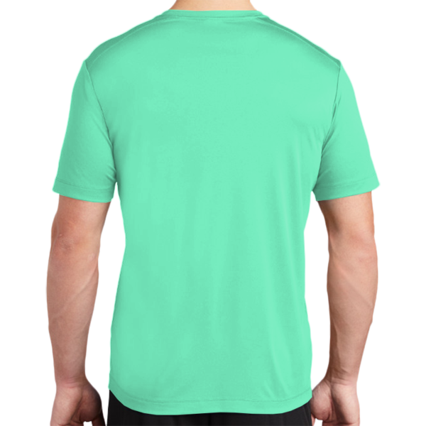 Sport Tek Posi UV ® Pro Tee, Bright Seafoam, Back view