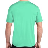 Sport Tek Posi UV ® Pro Tee, Bright Seafoam, Back view