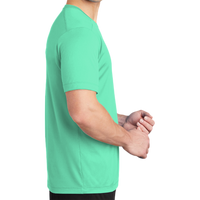 Sport Tek Posi UV ® Pro Tee, Bright Seafoam, Right Sleeve view