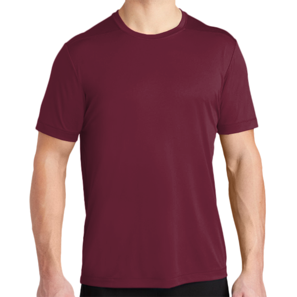 Sport Tek Posi UV ® Pro Tee, Cardinal, Front view